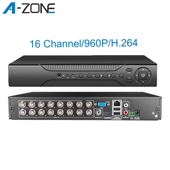 

A-ZONE AHD CCTV Surveillance Video Recorder 960P 16ch DVR Two Way Audio Onvif P2P H.264 DVR For Home Security Camera System