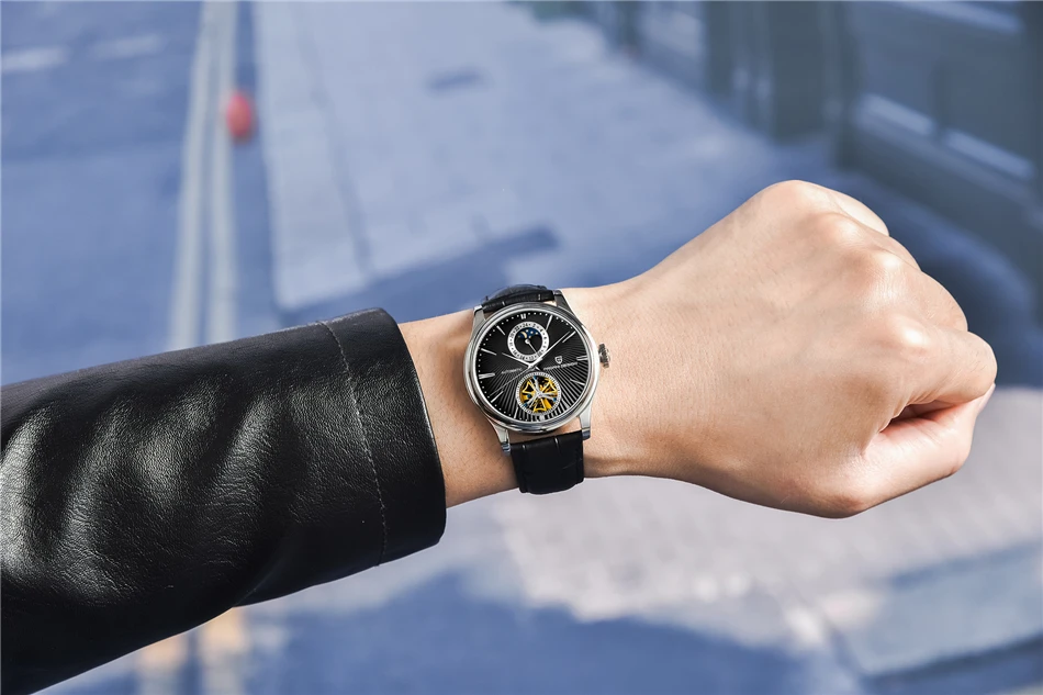 PAGANI DESIGN Top Marke Herrenuhr Mode Tourbillon Automatik Mechanische Uhr Herren Edelstahl Wasserdichte Uhr Relogio Masculino