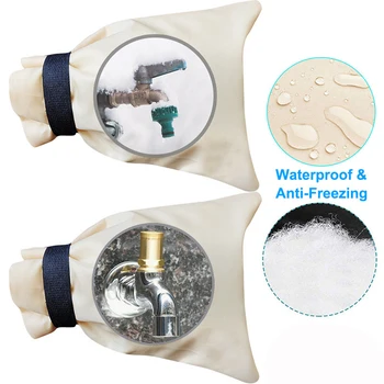

Winter Antifreeze Faucet Protection Cover Oxford Cloth Water Tap Insulation Cover Outdoor Frost Protector Saving Tap Bag