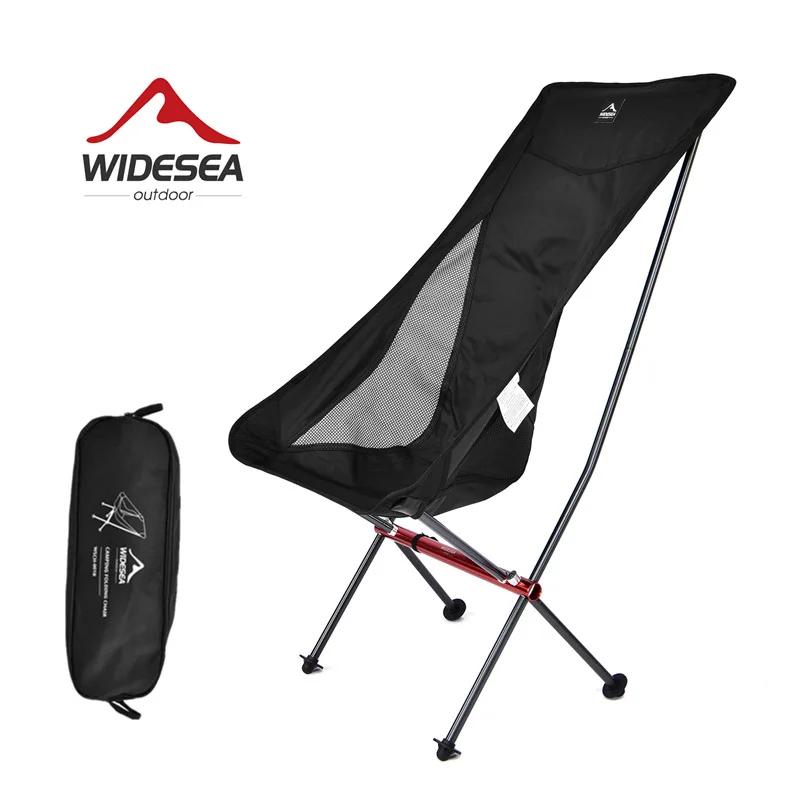 Widesea Camping Fishing Folding Chair Tourist Beach Chaise Longue for Relaxing Foldable Leisure Travel Furniture Picnic