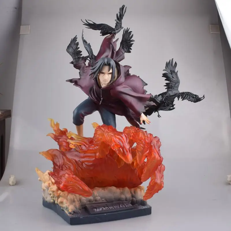 Японское аниме 40 см Наруто Shippuden Акацуки Учиха Итачи GK ПВХ фигурка коллекция модель большой размер игрушки кукла lelakaya