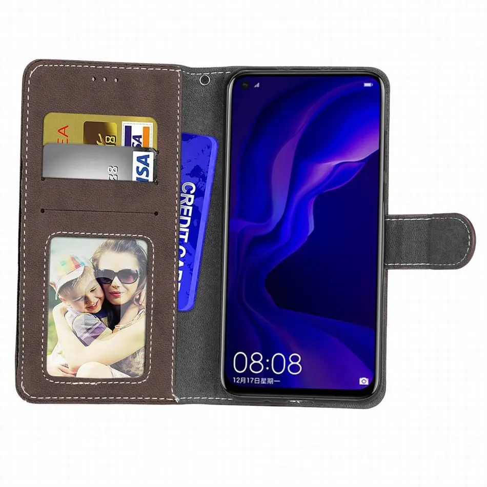 A20E простой чехол для телефона для чехол samsung Galaxy S10E S10 S9 плюс M10 M20 M30 бумажник с застежкой-молнией Капа J4 J6 плюс J7 A7 A750 O27H