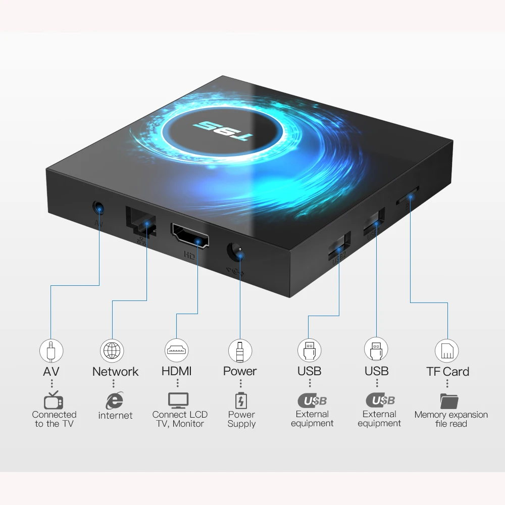  Presale T95 Android 10.0 TV Box Allwinner H616 4GB 32GB 64GB 2.4G Wifi Youtube HDR Google Play 6K 2