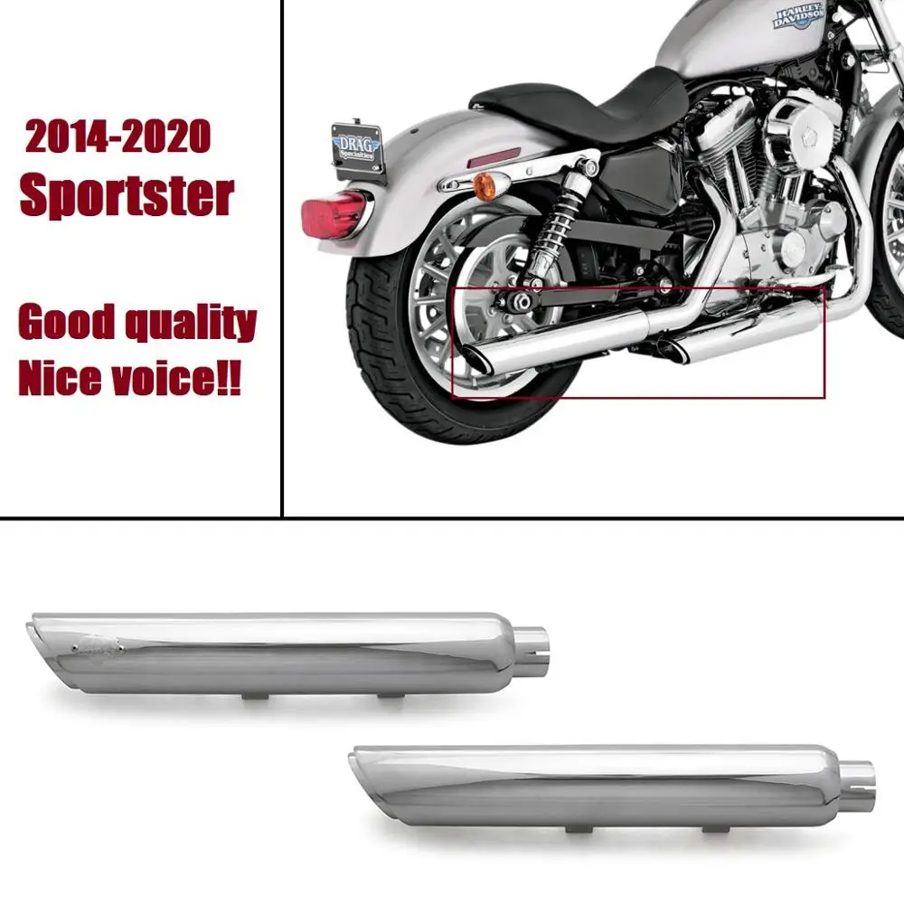 Хромированные глушители exhuast для harley XL 1200X 40 восемь трубок Sportster Superlow Iron 2014