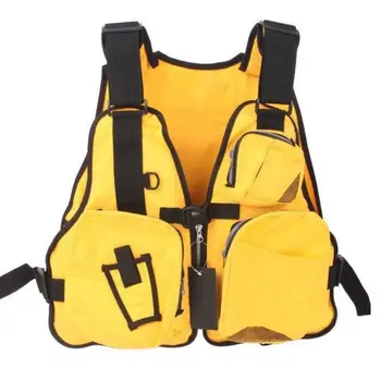 

Adult Multi Pocket Waterproof Reflective Life Jackets Adjustable Waistcoat Jacket For Fishing Kayaking Canoeing Rash Guards