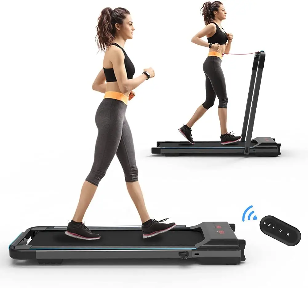 Cinta de correr plegable para caminar y correr, velocidad ajustable,  fitness, control remoto, cinturón de correr sin combustible - AliExpress