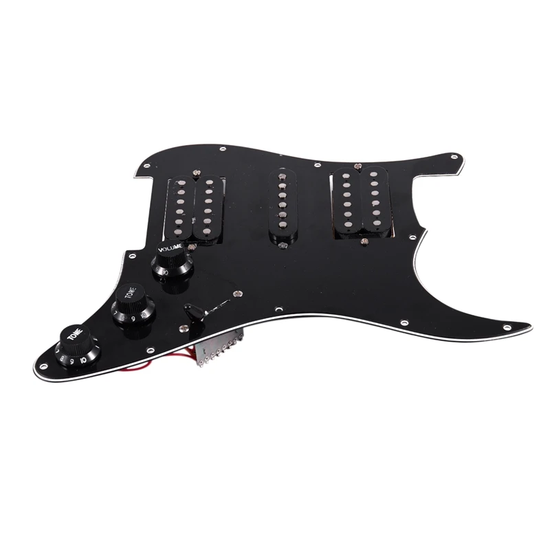 Beste Geladen Voorbedraad Elektrische Gitaar Slagplaat 11 Hole Hsh Pickups Pre Wired Single Coil Humbucker Magneet Pickups