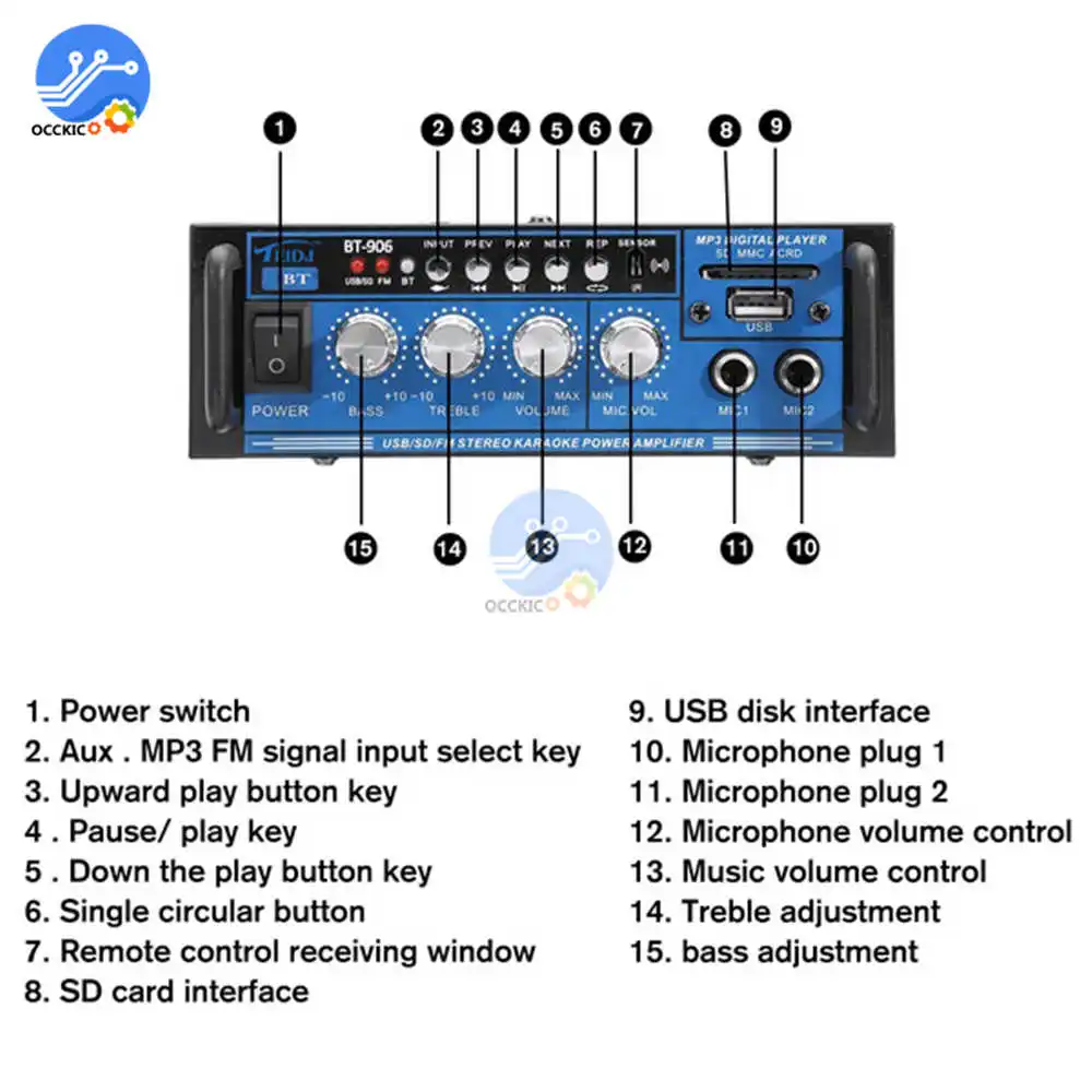 800 Вт Цифровой Bluetooth домашний усилитель HIFI стерео сабвуфер 220V 12V дома Театр Аудио Звук Системы профессиональный усилитель штепсельная вилка европейского стандарта