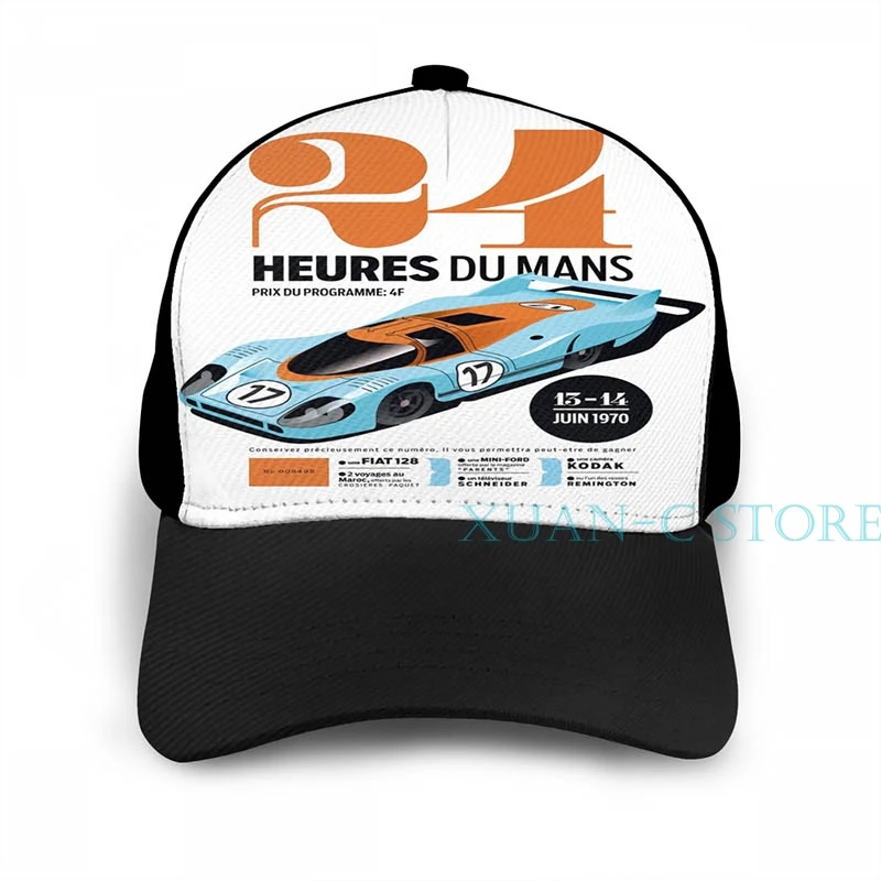 24 часа Le Mans баскетбольная Кепка для мужчин и женщин мода по всему принту черная шляпа унисекс