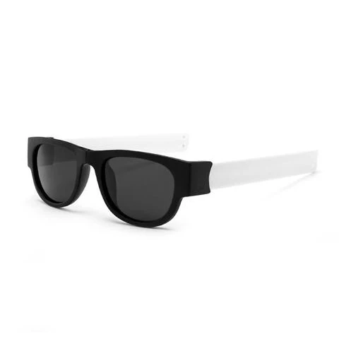 Необычные мужские Поляризованные наручные солнцезащитные очки, складывающиеся для женщин, рулонный браслет, тренд, складные солнцезащитные очки Slapsee - Цвет линз: 2 White Polarized