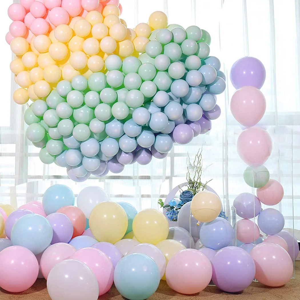 10 шт 10 дюймов Многоцветный пастельные воздушные шарики в виде леденцов Свадебные шарики круглые Макарон шар украшение арки