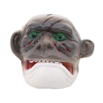 

4pcs/pack Spooky Head Mask Finger Puppet Toys Halloween Story Props Funny Toys Baby Children Gifts