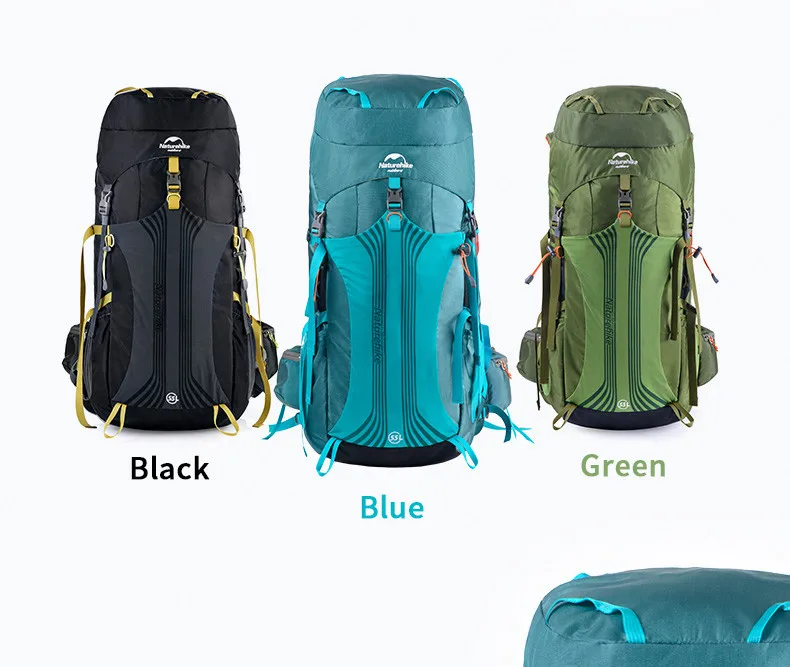 Naturehike Hiking Backpack 45L/55L/65L Professional Climbing Outdoor Hiking Travel Backpack Suspension System Climbing Backpack • FISHISHERE