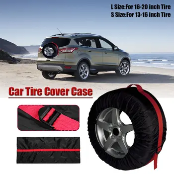 

1pcs Car Spare Tire Cover Case Polyester Tires Storage Bag Covers Tyre Wheel Dust-proof Protector For SUV RV Motorhome
