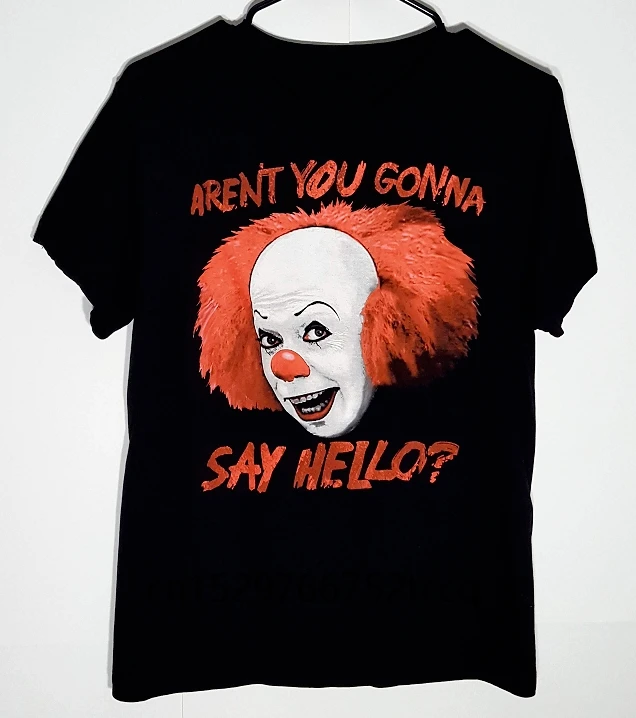 Футболка для мужчин Pennywise клоуна классической Тим Карри Стивен король небольшой