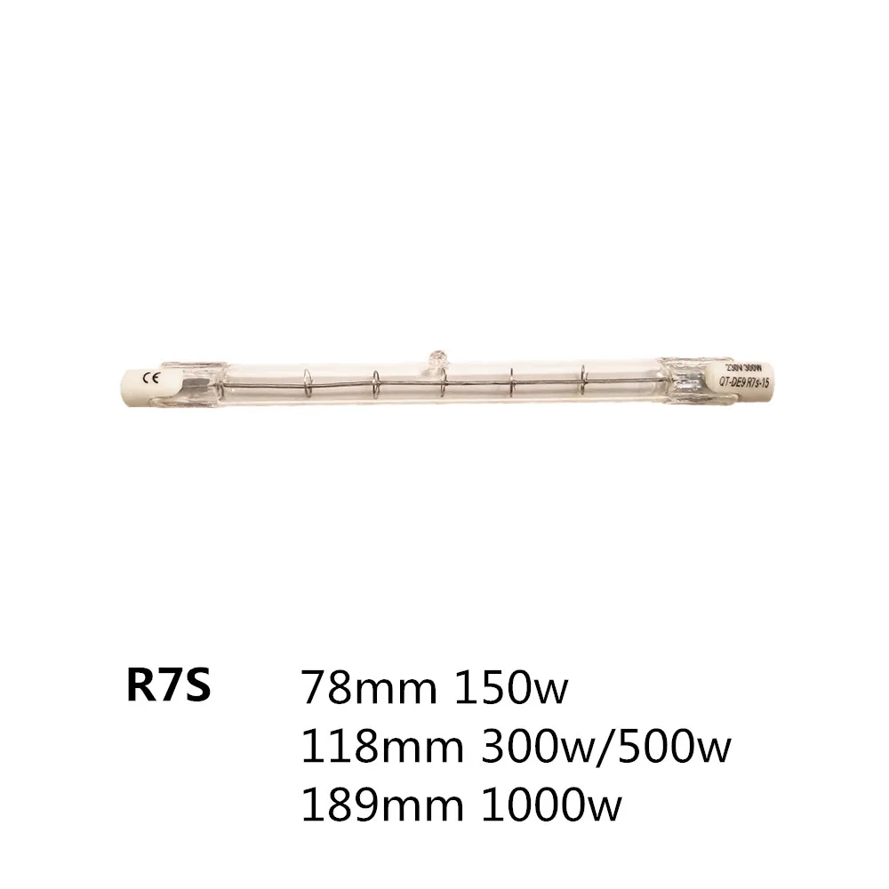 2pcs halogen tube R7S 220V 78MM 118MM 189MM 150W 300W 500W 1000W bulb | Освещение