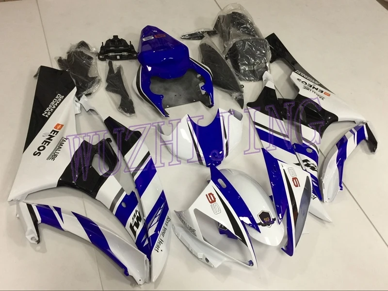Пластиковые обтекатели для YAMAHA YZFR6 2006 комплекты обтекателей 06 синие белые черные