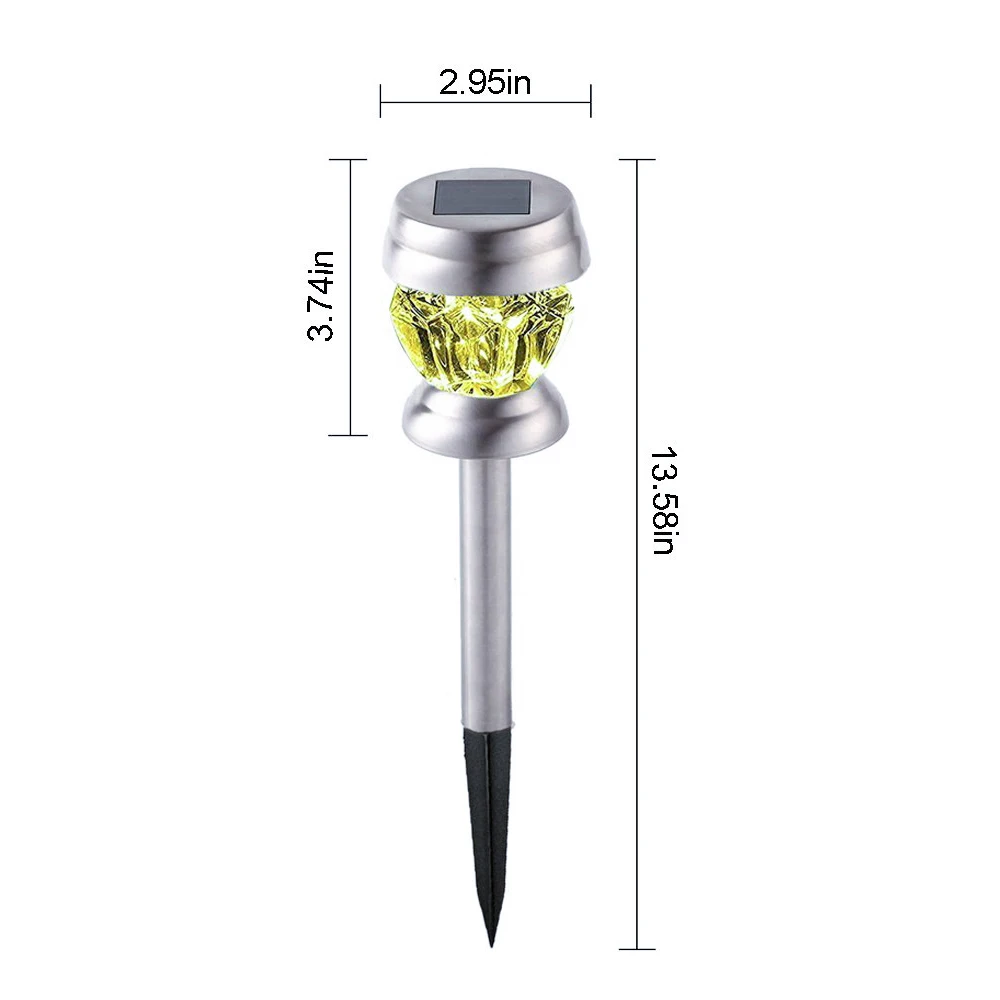 Прочный диск огни 4 шт. домашний уличный желоб безопасности Солнечный свет лампы цвет ful Цвет IP65 водонепроницаемый уличный садовый настил