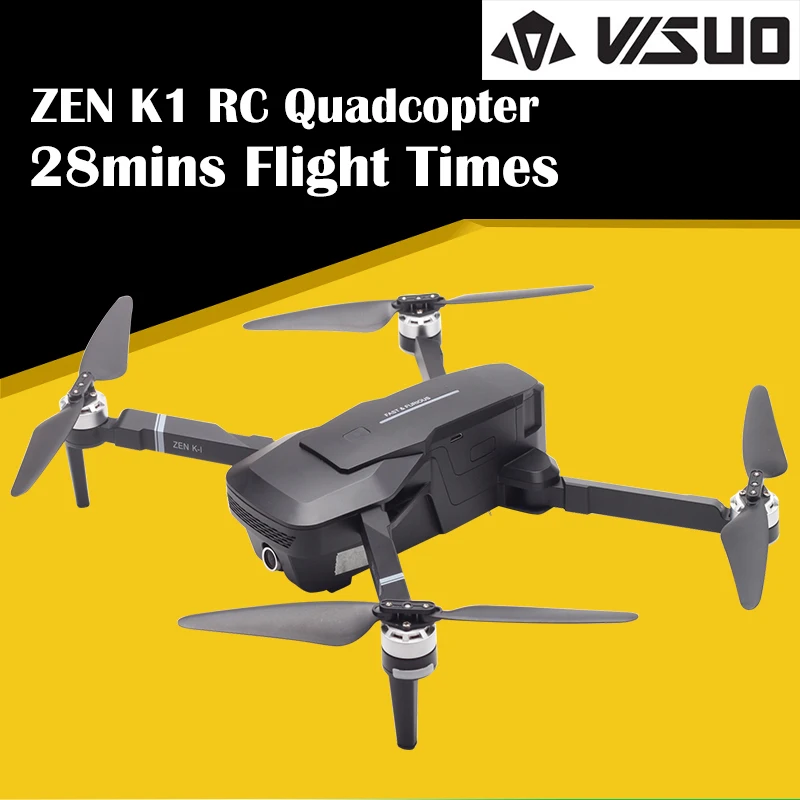 VISUO ZEN K1 бесщеточный Радиоуправляемый Дрон 5G wifi gps 50X Zoom 4K широкоугольный HD Двойная камера 28 минут время полета Радиоуправляемый квадрокоптер Дрон