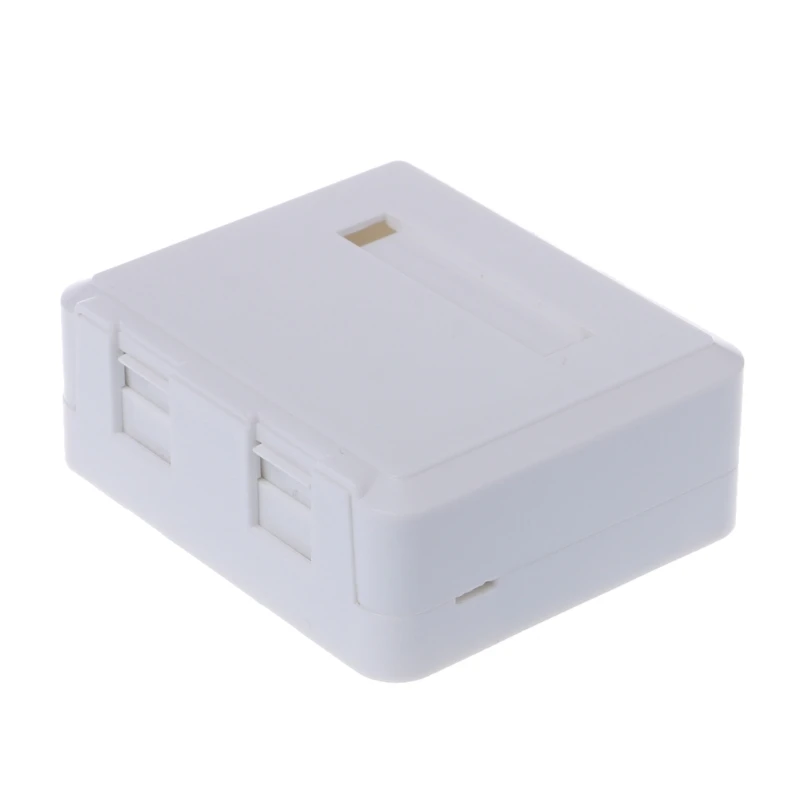 Desktop JB Dual port Panel Ethernet Cable Junction Box with 2 Cat6 Modules 5