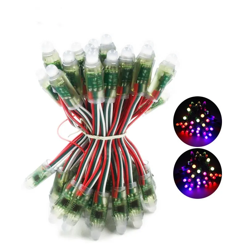 50 шт. DC5V/DC12V 12 мм WS2811Full Color светодиодный гирлянда 2811 IC RGB Цифровой адресуемый