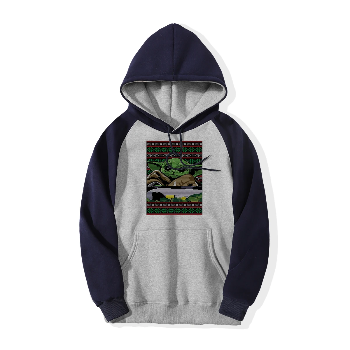 Navy Blue Gray 6 Tv Show The Mandalorian мужские толстовки, худи, зимняя толстовка с капюшоном, флисовая детская Милая толстовка с капюшоном, реглан, уличная одежда, пуловер Starwar - Цвет: Navy Blue Gray 6