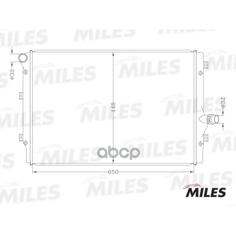 Радиатор Vag G5 2.0td 03- Miles Acrb124 Miles арт. ACRB124