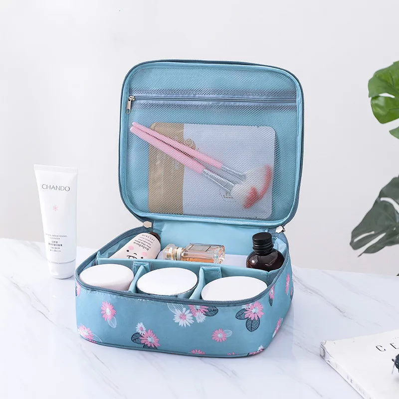 

Large Capacity Cosmetic Bag Waterproof Makeup Bag Portable Travel Toiletry Storage Box Beauty Case Necessaries Organizer Handbag