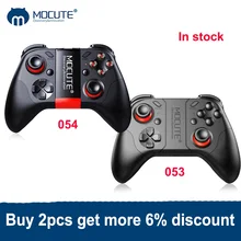Mocute 054 Bluetooth геймпад мобильный Джойстик Android беспроводной VR контроллер смартфон планшет ПК телефон Смарт ТВ игровой коврик