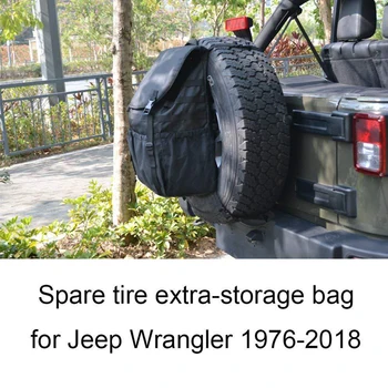 

Hot Practical Accessories Tire Trash Bag Car Hanging Soft Leak Proof Storage Portable Spare Bin Exterior Durable For Jeep
