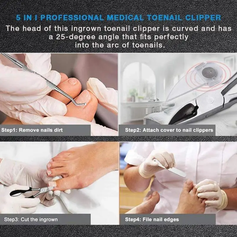 Medical-Grade Carbon Steel Nail Clipper Cutter Professional Manicure Trimmer  High Quality Toe with Clip Catcher False Nail Tips - AliExpress