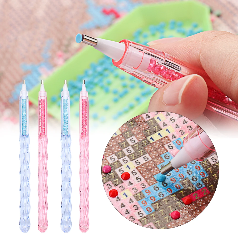 Flower Pot Point Drill Pen 5D Diamond Painting Tool Point Drill DIY Crafts Cross Stitch Embroidery Sewing Accessories diamond painting diamond painting accessories diamond painting pen