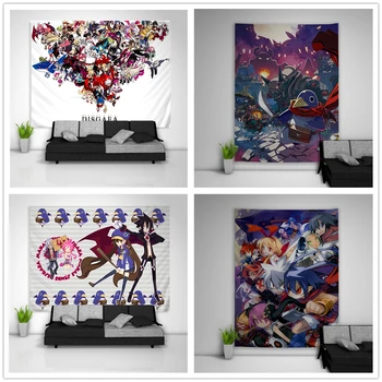 

Makai Senki Disgaea Laharl Etna Flonne Prinny Tapestry Art Wall Hanging Sofa Table Bed Cover Home Decor Dorm Gift