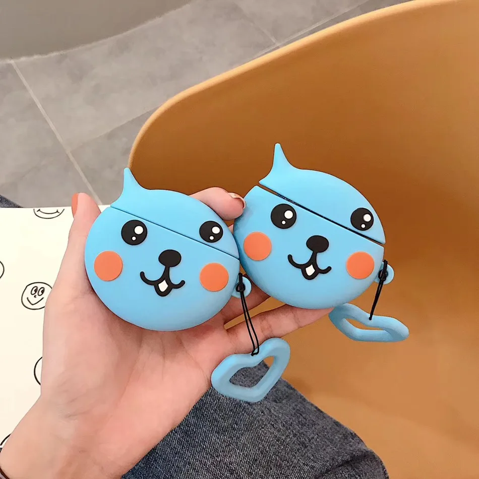 Милый чехол для беспроводных наушников с Bluetooth силиконовый AirPods Розовая пантера