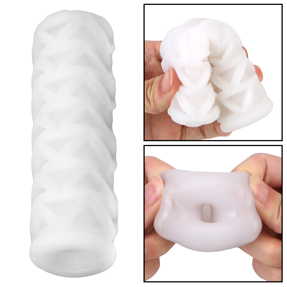 Realistic Male Masturbator Cup Deep Throat Oral Sex Simulator_voghion.com