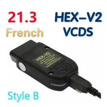 2021 popolar vcds vag com hex v2 interface vagcom 21.3 vag com 21.3 para vw para audi skoda seat vag 21.3 francês polonês alemão