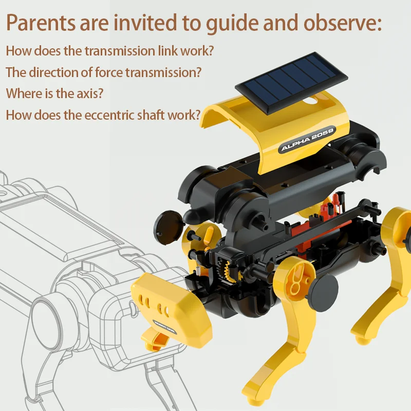 New Version funny DIY Puzzle Toys Educational Toys Solar Quadruped Robot 7.5*7.5 New Version funny DIY Puzzle Toys Educational Toys Solar Quadruped Robot 7.5*7.5