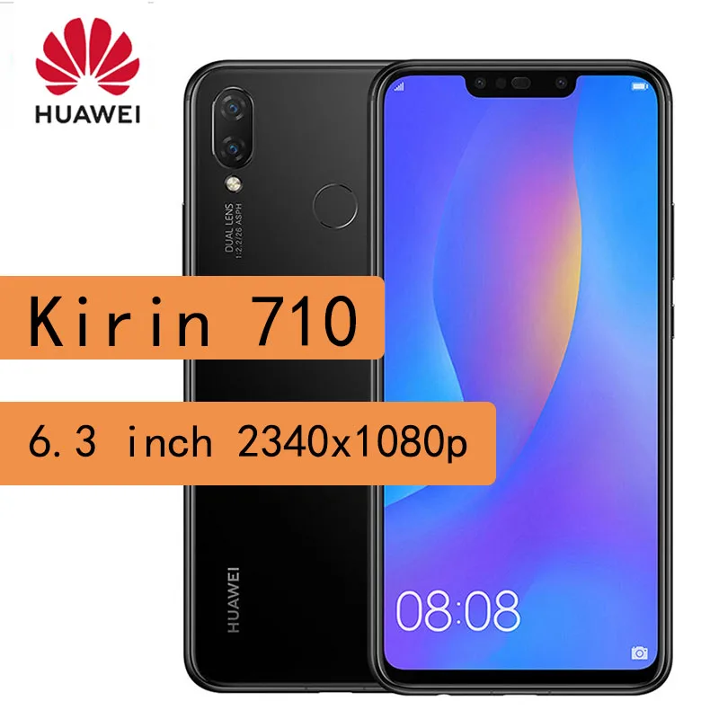 Смартфон Huawei P smart plus +/ huawei nova 3i 4 + 128 ГБ Kirin 710 мобильный телефон сканер отпечатков