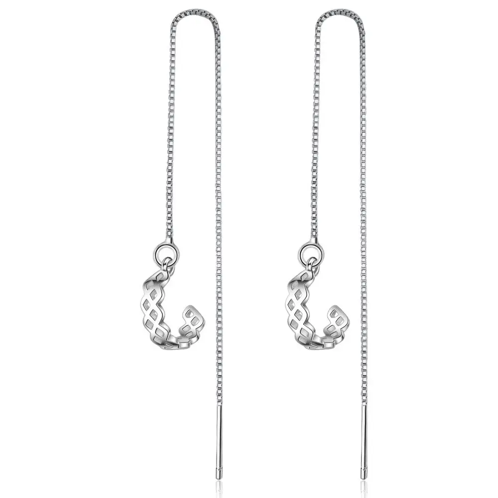 2 шт./пакет простой Earcuff серьги-клипсы для девочек CZ Кафф не Пирсинг Серьга без отверстия Для женщин из нержавеющей стали, серьги - Окраска металла: 3