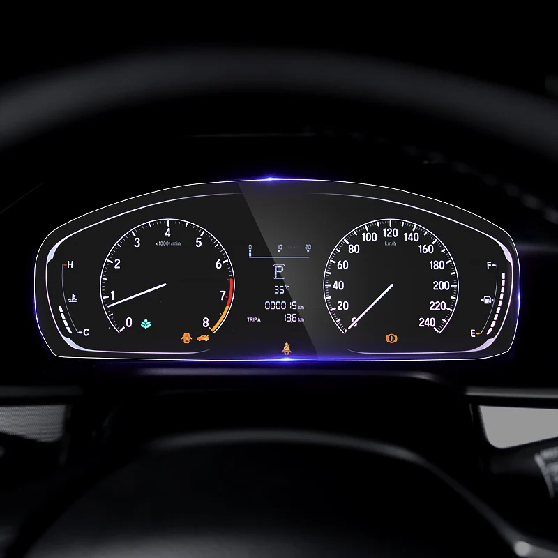 Автомобильная приборная панель для вождения мягкий HD экран Защитная пленка для Honda Accord 10th