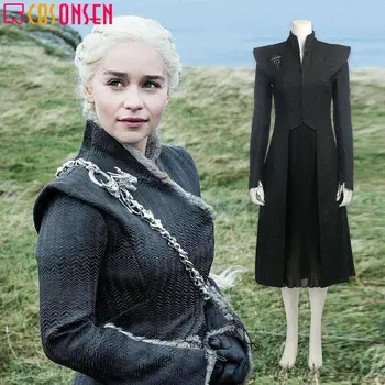 

Game of Thrones Season 7 Daenerys Targaryen cosplay costume Adult Mother of Dragons Halloween Outfit COSPLAYONSEN