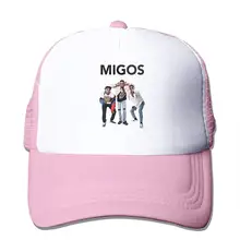TSDFCMigos крутой логотип музыкальной группы Дальнобойщик шляпа бейсбольная Кепка Сетка Черная кепка для подростков и взрослых