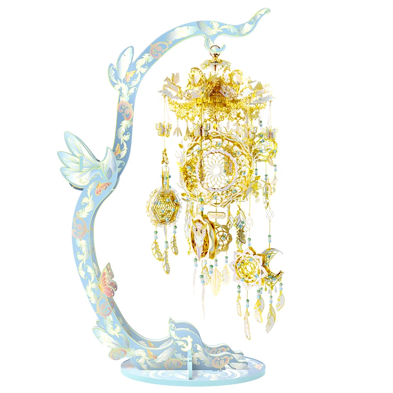 Picture Kingdom 3D Metal Nano Puzzle Dream Catcher Model Kits DIY Laser Cut Assemble Jigsaw Toys For Kids Adults 5