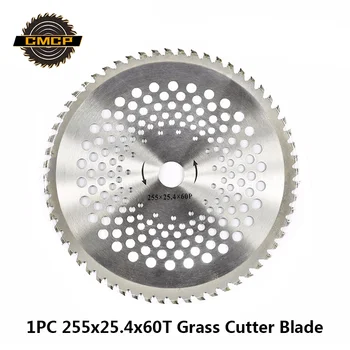 

1pc 10 Inch Lawn Mower Replacement blade Cutter 60T Brush Cutter Circular Saw Blade Alloy Grass Cutter Blade 255mm Cutting Disc