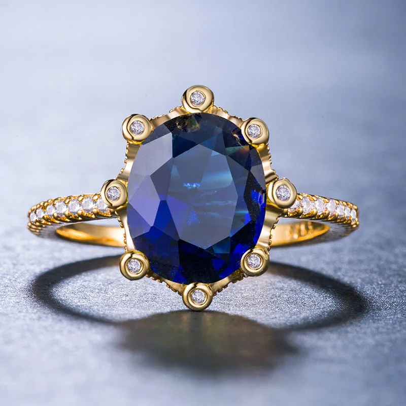 Bague Ringen Стерлинговое Серебро S925 кольцо Модные женские кольца для свадебной вечеринки Подарки 12*14 мм аметист драгоценный камень горячая распродажа - Цвет камня: blue