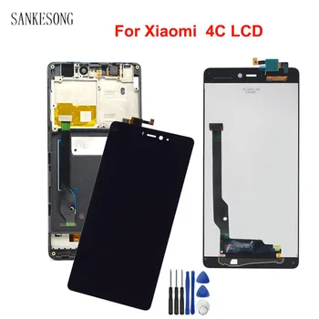 

suitable For Xiaomi 4c Mi4c IPS Touch Screen Digitizer Assembly Replacement Black with Frame 5.0 inch 100% tested LCD display