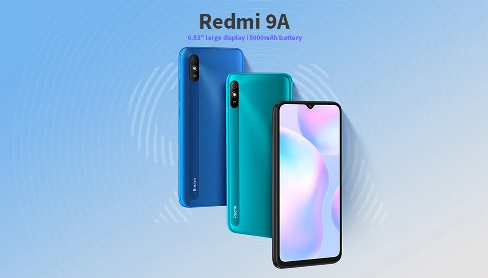 Global ROM Xiaomi Redmi 9A 9 A 4GB 64GB Smartphone 5000mAh 6.53" Large Screen MTK Helio G25 Octa Core 13MP AI Camera poco cell phone