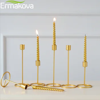 

ERMAKOVA Candlestick Candle Holder Anniversary Celebration Dinning Coffee Table Party Candle Stand Home Wedding Decoration