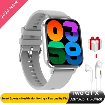 

DTX Smart Watch Man Women 2020 New HD 1.78inch Full Touch Screen 320*380 ECG Heart Rate Monitor SmartWatch PK W68 iwo Max P8 K8