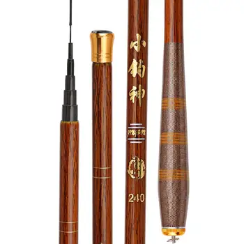 

1.8m 3.6m 3.9m Fishing Rod Carbon Imitation Wood Grain 3.0 High Stream Fishing Rod Hand Pole Super Light Section Fishing Rod
